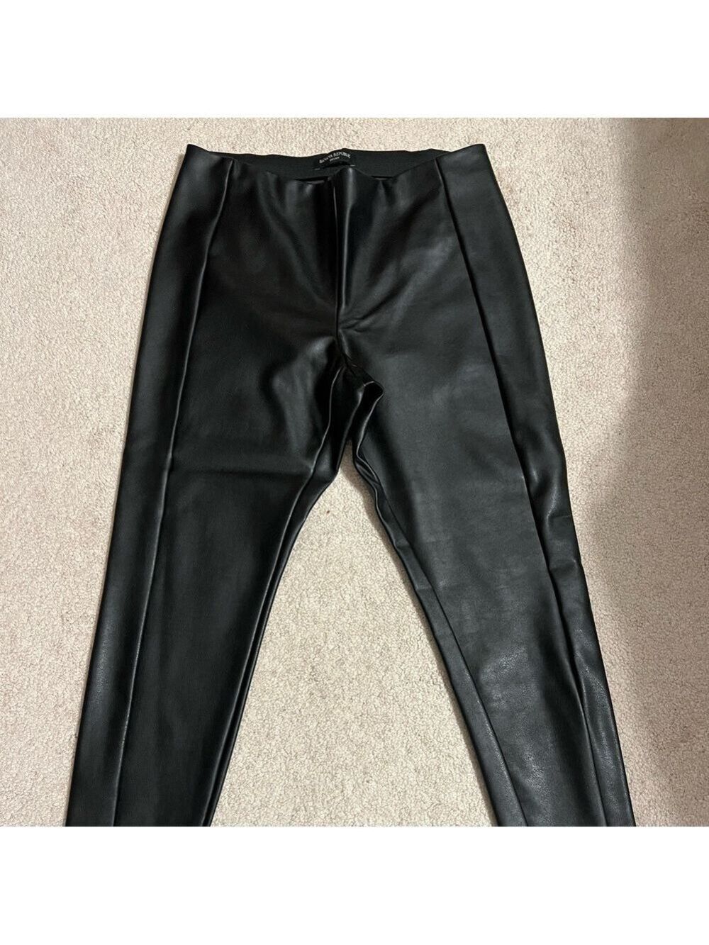 NWOT Banana Republic Vegan Leather Devon Legging Pants 8 Petite - Picture 1 of 8